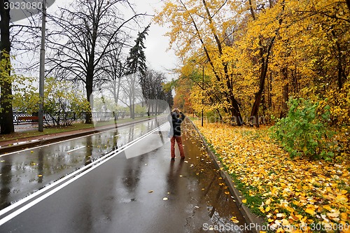 Image of wet road