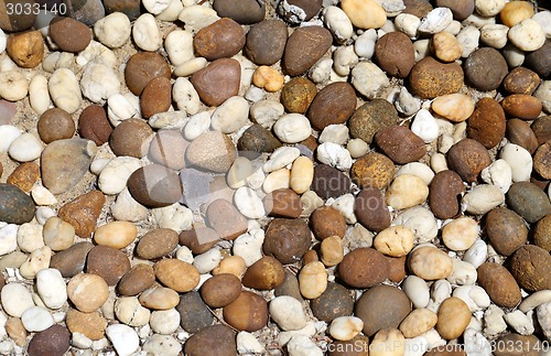 Image of The texture of the pebbles