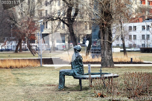 Image of Statue of working