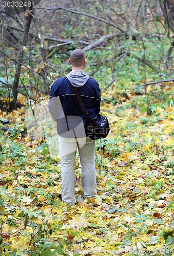 Image of man in the forest