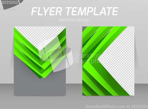 Image of Abstract flyer template design