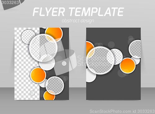 Image of Abstract flyer template design