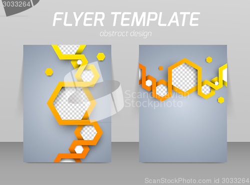 Image of Abstract flyer template design