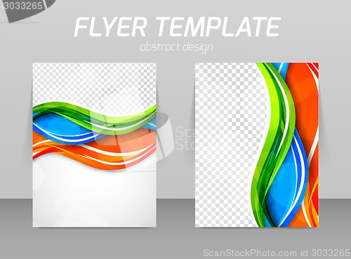 Image of Abstract flyer template design