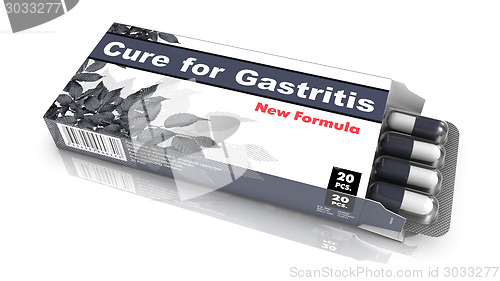 Image of Cure For Gastritis, Red Open Blister Pack.