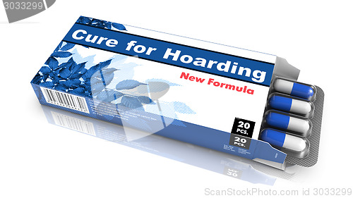 Image of Cure For Hoarding, Red Open Blister Pack.