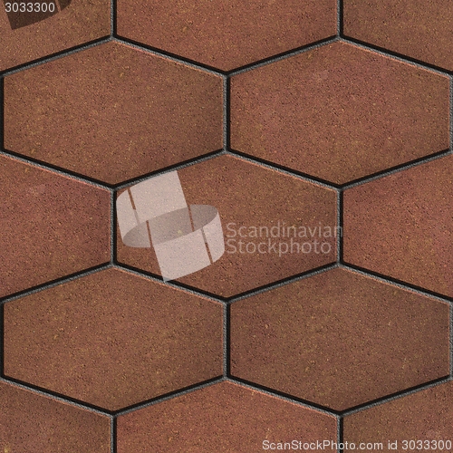 Image of Brown Brick Pavers. Seamless Texture.