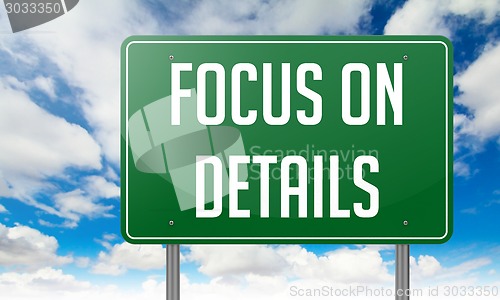 Image of Focus on Details - Highway Signpost.