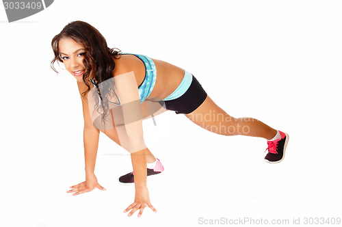 Image of Running thin girl.