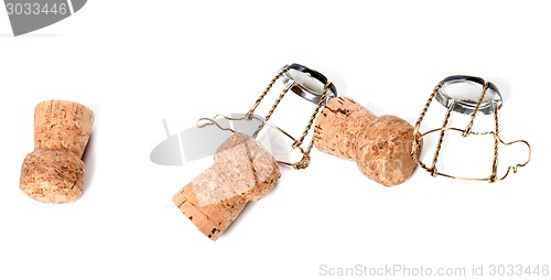 Image of Corks from champagne wine and muselets