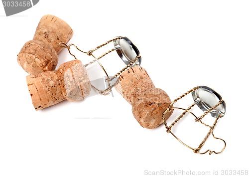 Image of Champagne wine corks and muselets