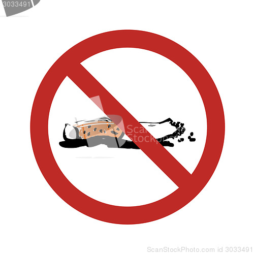 Image of No Smoking Sign Illustration