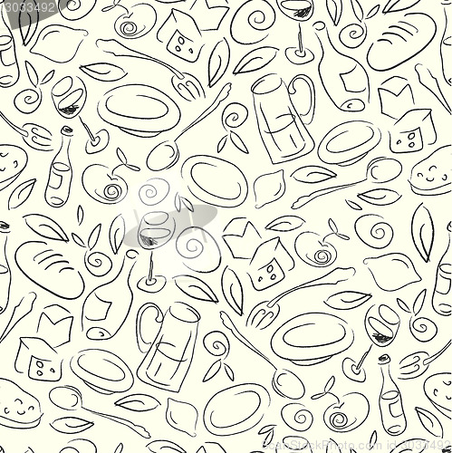 Image of Restaurant Seamless Pattern