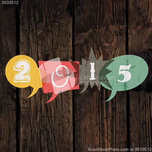 Image of Happy New Year 2015 Greeting Card
