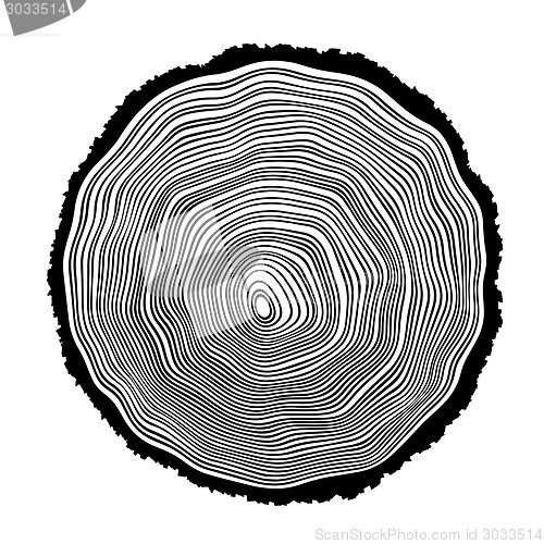 Image of Tree rings background illustration