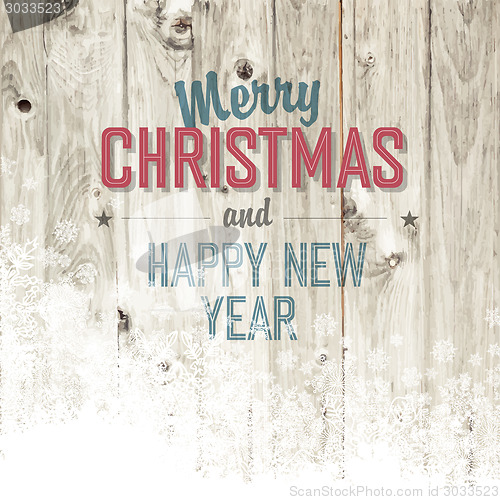 Image of Merry Christmas Design Template With Isolated Side