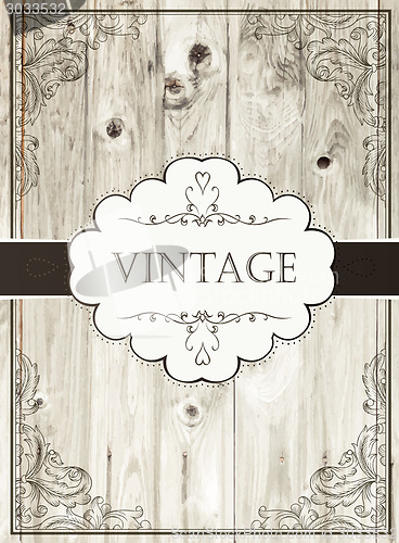 Image of Vintage card template