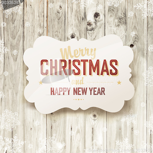 Image of Merry Christmas Card, vector.