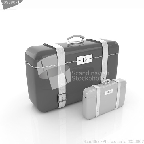 Image of Traveler's suitcases. 