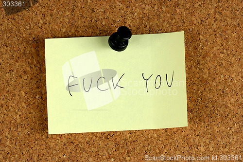 Image of Aggressive sticky note