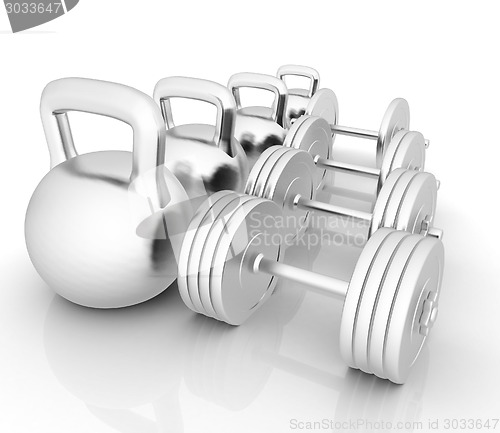 Image of Metall weights and dumbbells 