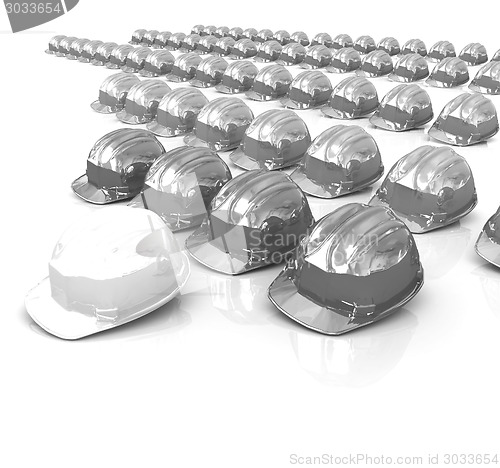 Image of The concept of the production structure: white hard hat - Engine