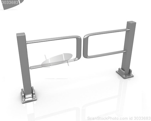 Image of Three-dimensional image of the turnstile