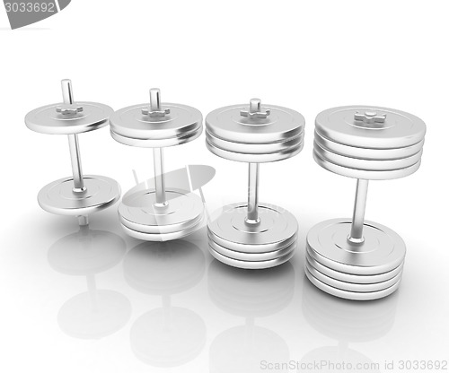 Image of Metalll dumbbells 