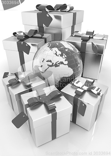 Image of Earth and gifts