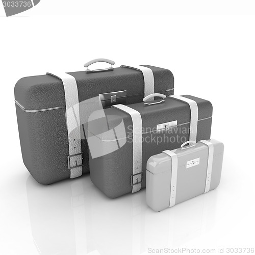 Image of Traveler's suitcases. 