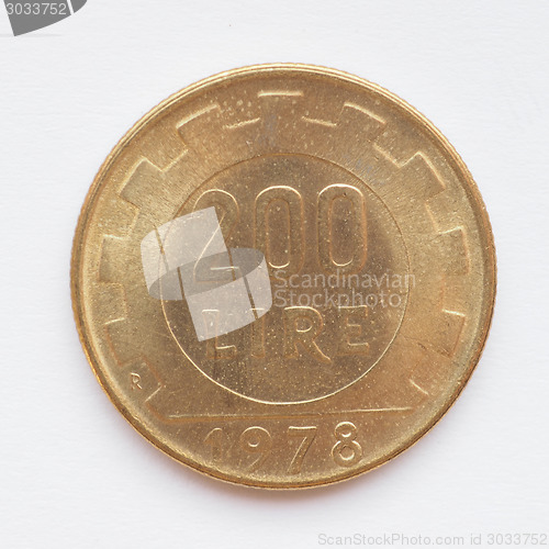 Image of Italian lira coin