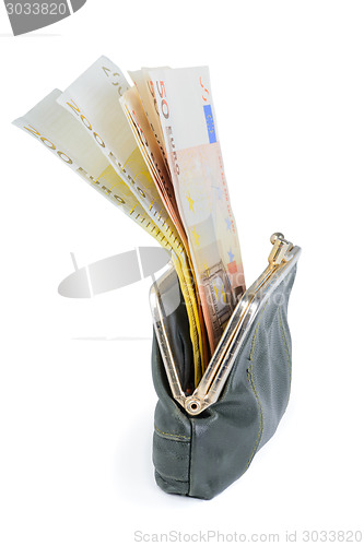 Image of Full wallet on a white background