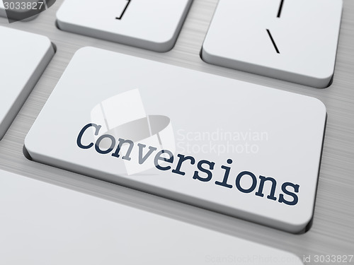 Image of Conversions Button on Computer Keyboard.