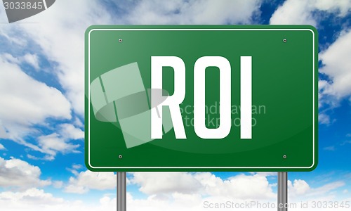 Image of ROI on Highway Signpost.