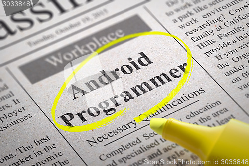 Image of Android Programmer Jobs in Newspaper.