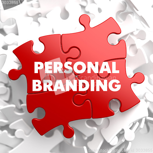 Image of Personal Branding on Red Puzzle.