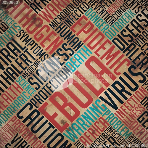 Image of Ebola - Grunge Word Collage.