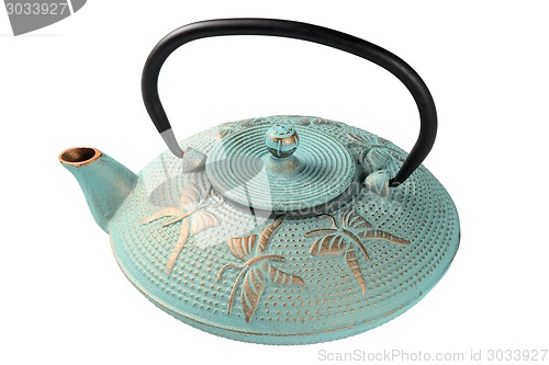 Image of Metallic kettle for tea