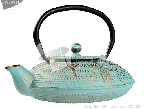 Image of Metallic kettle for tea