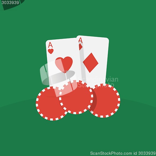 Image of Casino cards and chips