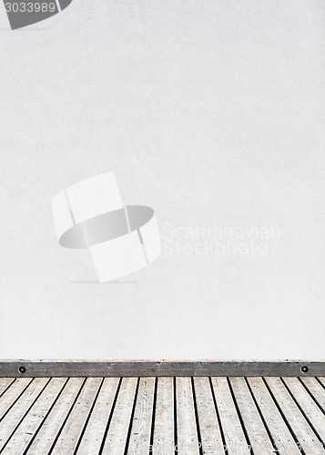 Image of white wall and wooden floor