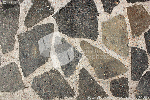 Image of stones on cement texture