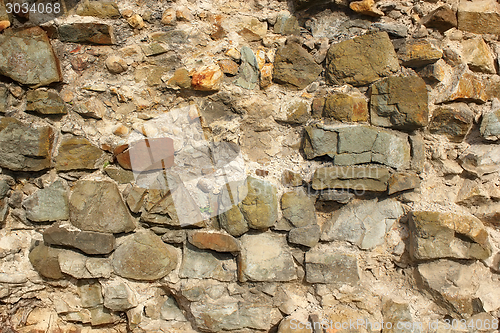 Image of ancient stone wall texture