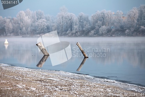 Image of  Winter river landscape