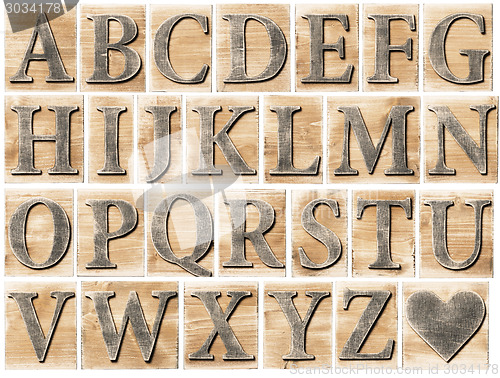 Image of Wooden alphabet