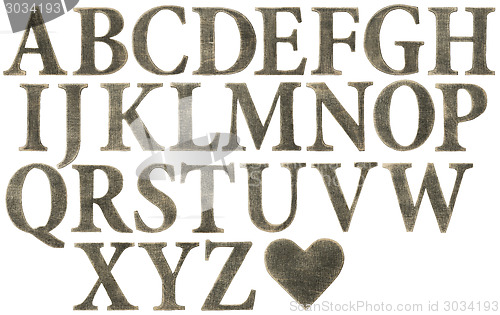 Image of Wooden alphabet