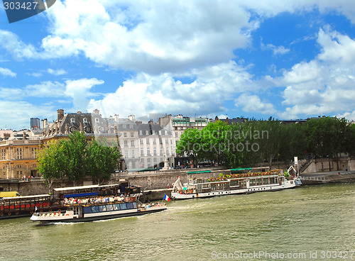 Image of Boats on Seine