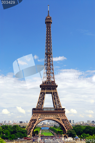 Image of Eiffel tower from Trocadero