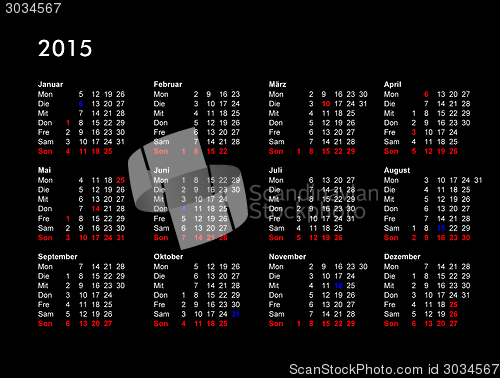 Image of Calendar 2015