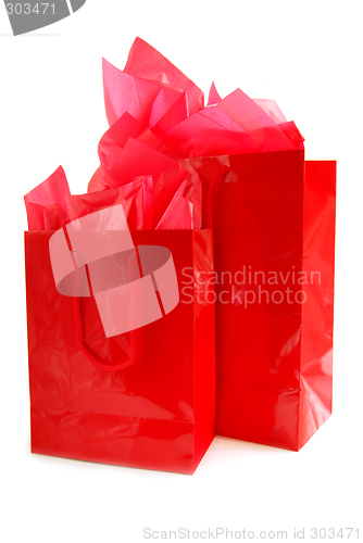 Image of Red shopping bags